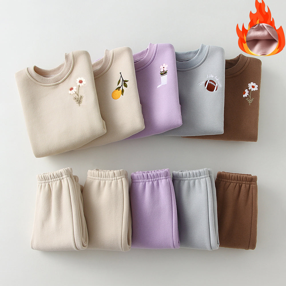 Ensemble Hiver Bébé 2 Pièces Brodé — Fille & Garçon