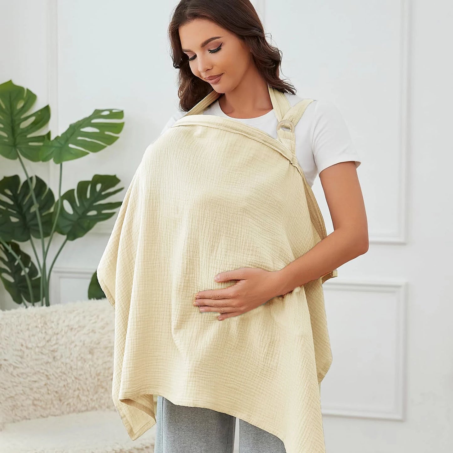 Cape d’Allaitement Respirante – Discrète & Confortable pour Maman