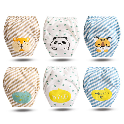 Culottes d’Apprentissage Lavables Bébé – Pack 6 ou 8 Pièces Réutilisables