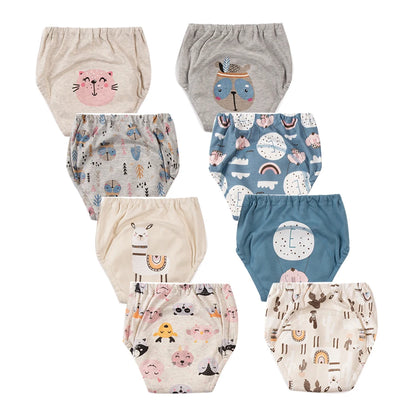 Culottes d’Apprentissage Lavables Bébé – Pack 6 ou 8 Pièces Réutilisables