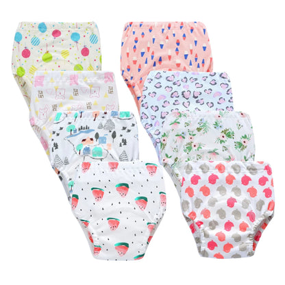 Culottes d’Apprentissage Lavables Bébé – Pack 6 ou 8 Pièces Réutilisables