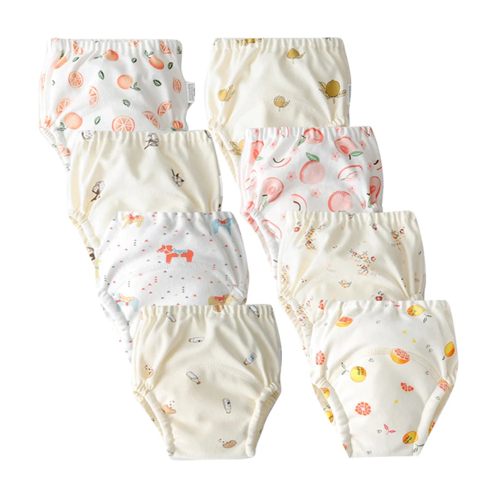 Culottes d’Apprentissage Lavables Bébé – Pack 6 ou 8 Pièces Réutilisables