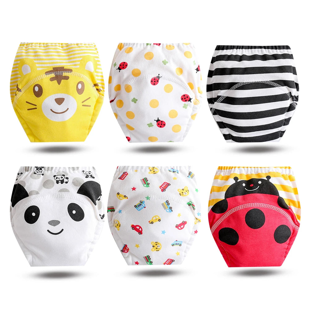 Culottes d’Apprentissage Lavables Bébé – Pack 6 ou 8 Pièces Réutilisables