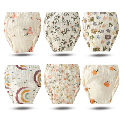 Culottes d’Apprentissage Lavables Bébé – Pack 6 ou 8 Pièces Réutilisables