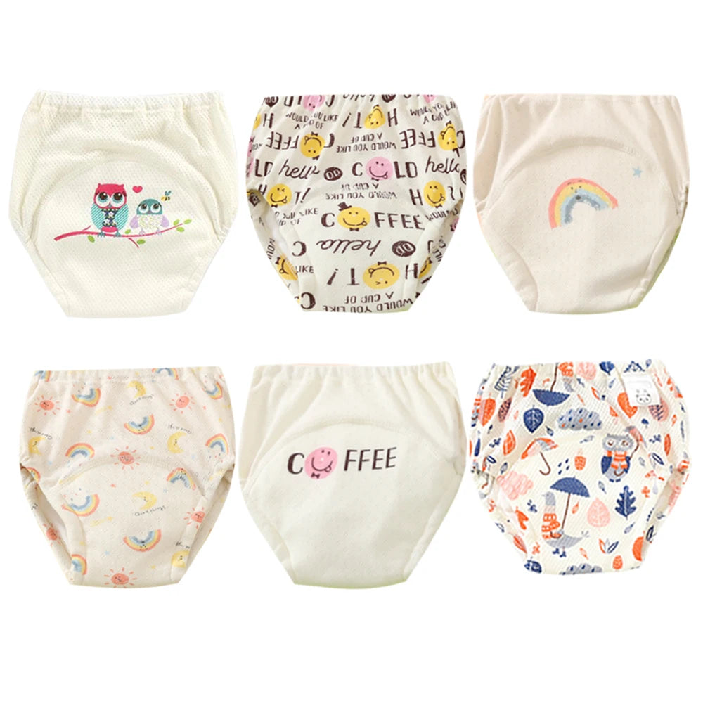 Culottes d’Apprentissage Lavables Bébé – Pack 6 ou 8 Pièces Réutilisables