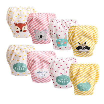 Culottes d’Apprentissage Lavables Bébé – Pack 6 ou 8 Pièces Réutilisables