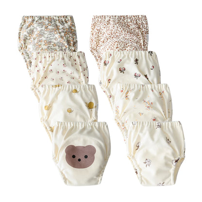 Culottes d’Apprentissage Lavables Bébé – Pack 6 ou 8 Pièces Réutilisables