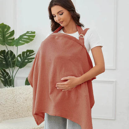 Cape d’Allaitement Respirante – Discrète & Confortable pour Maman