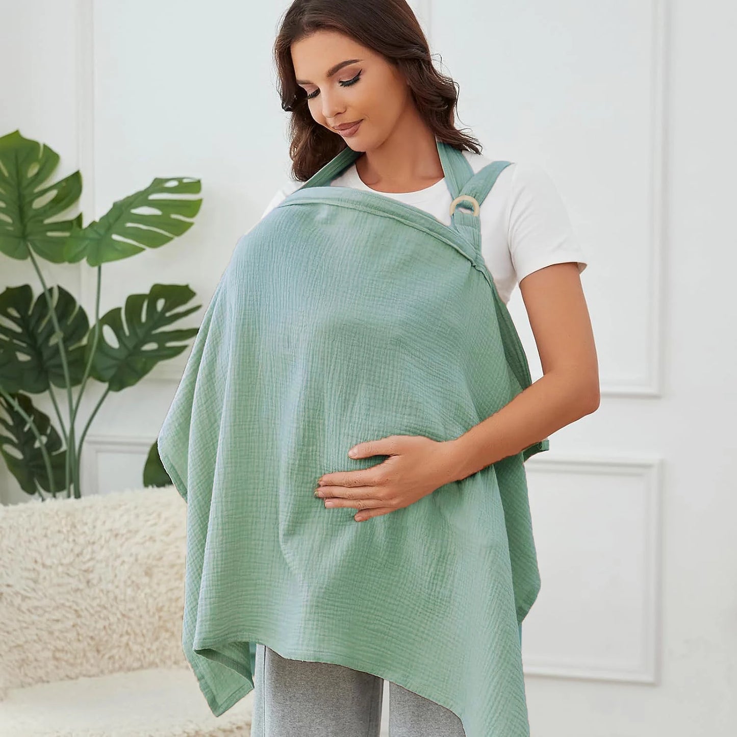 Cape d’Allaitement Respirante – Discrète & Confortable pour Maman