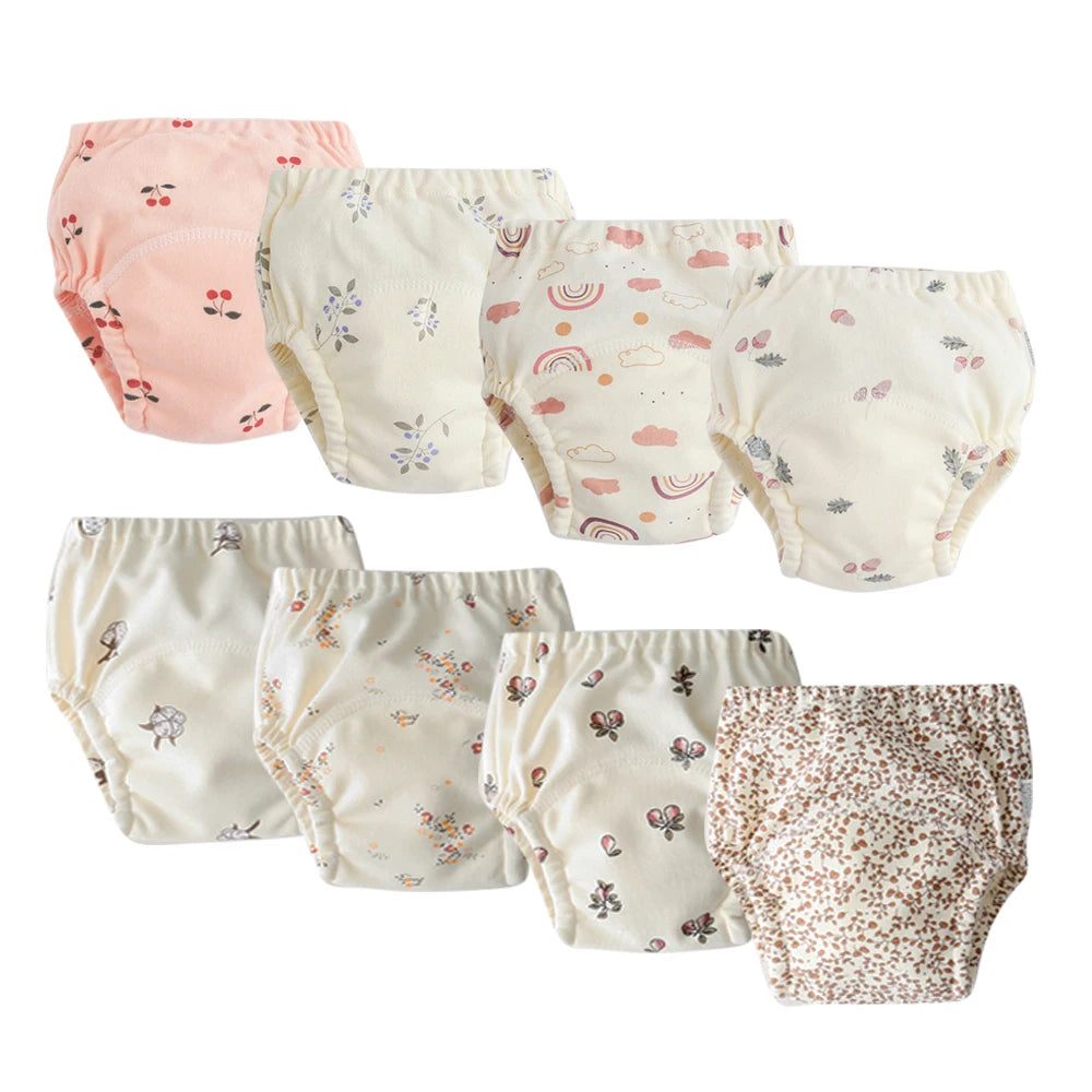Culottes d’Apprentissage Lavables Bébé – Pack 6 ou 8 Pièces Réutilisables