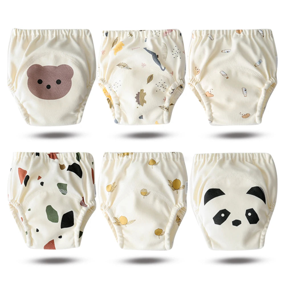 Culottes d’Apprentissage Lavables Bébé – Pack 6 ou 8 Pièces Réutilisables