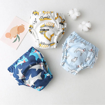 Culottes d’Apprentissage Lavables Bébé – Pack 6 ou 8 Pièces Réutilisables