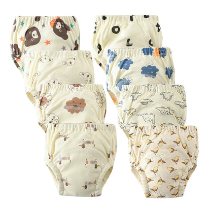 Culottes d’Apprentissage Lavables Bébé – Pack 6 ou 8 Pièces Réutilisables