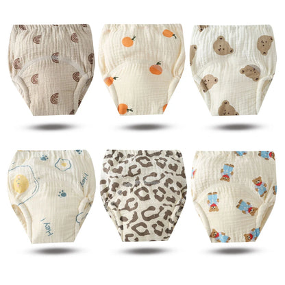 Culottes d’Apprentissage Lavables Bébé – Pack 6 ou 8 Pièces Réutilisables