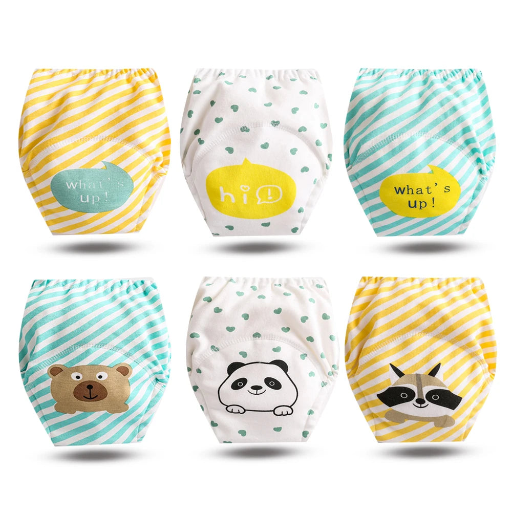 Culottes d’Apprentissage Lavables Bébé – Pack 6 ou 8 Pièces Réutilisables