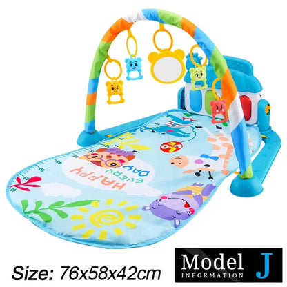 Tapis d’Éveil Musical Bébé – Piano Interactif & Activités 0-36 Mois