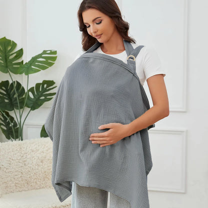 Cape d’Allaitement Respirante – Discrète & Confortable pour Maman