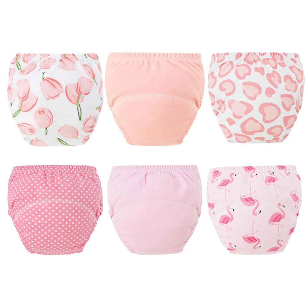 Culottes d’Apprentissage Lavables Bébé – Pack 6 ou 8 Pièces Réutilisables