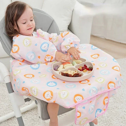 Bavoir Tablier Bébé Imperméable – Repas Sans Taches & Facile à Nettoyer