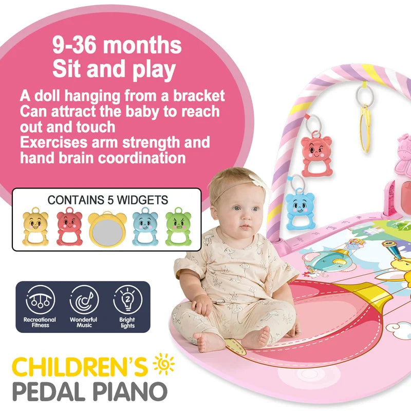 Tapis d’Éveil Musical Bébé – Piano Interactif & Activités 0-36 Mois