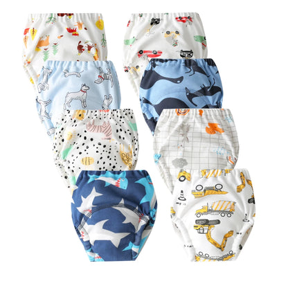 Culottes d’Apprentissage Lavables Bébé – Pack 6 ou 8 Pièces Réutilisables