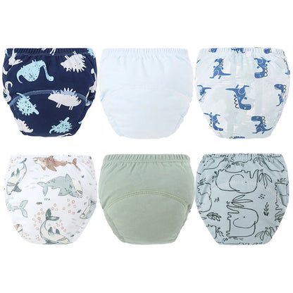 Culottes d’Apprentissage Lavables Bébé – Pack 6 ou 8 Pièces Réutilisables
