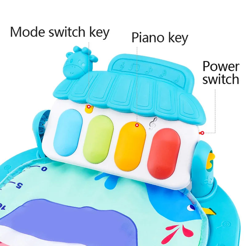 Tapis d’Éveil Musical Bébé – Piano Interactif & Activités 0-36 Mois