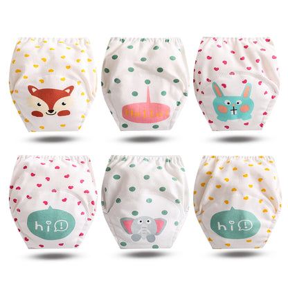 Culottes d’Apprentissage Lavables Bébé – Pack 6 ou 8 Pièces Réutilisables