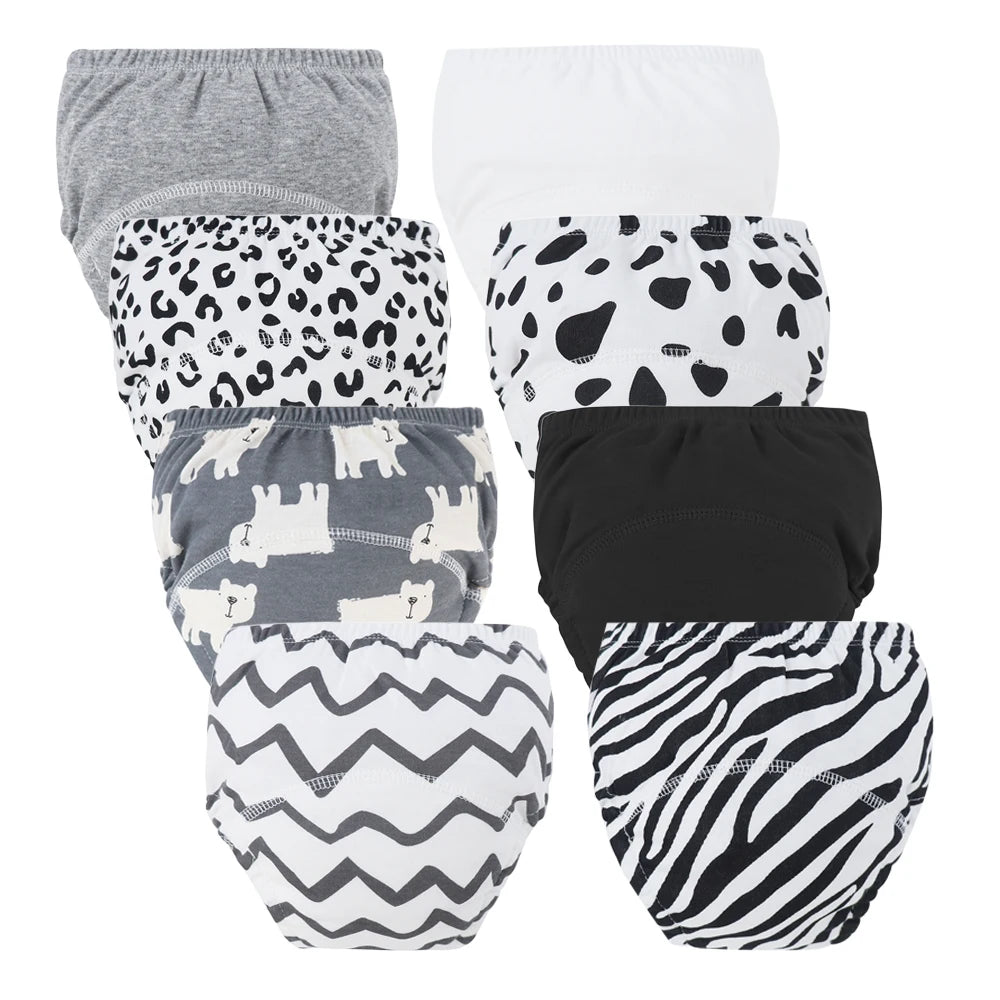 Culottes d’Apprentissage Lavables Bébé – Pack 6 ou 8 Pièces Réutilisables