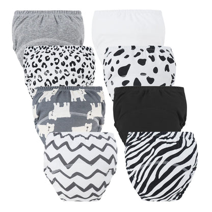 Culottes d’Apprentissage Lavables Bébé – Pack 6 ou 8 Pièces Réutilisables