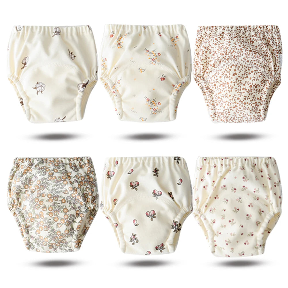 Culottes d’Apprentissage Lavables Bébé – Pack 6 ou 8 Pièces Réutilisables