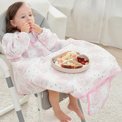 Bavoir Tablier Bébé Imperméable – Repas Sans Taches & Facile à Nettoyer