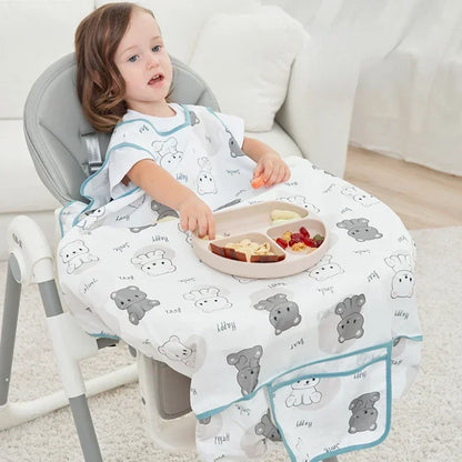 Bavoir Tablier Bébé Imperméable – Repas Sans Taches & Facile à Nettoyer