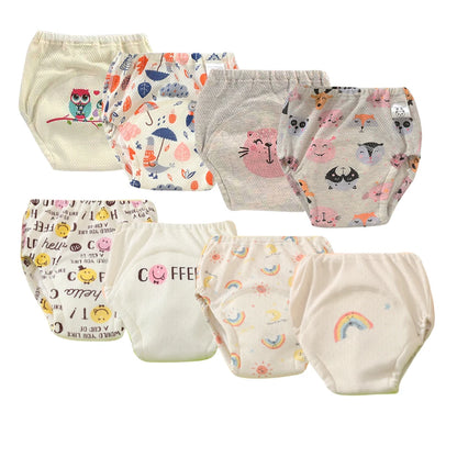 Culottes d’Apprentissage Lavables Bébé – Pack 6 ou 8 Pièces Réutilisables