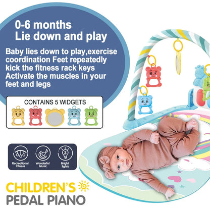 Tapis d’Éveil Musical Bébé – Piano Interactif & Activités 0-36 Mois