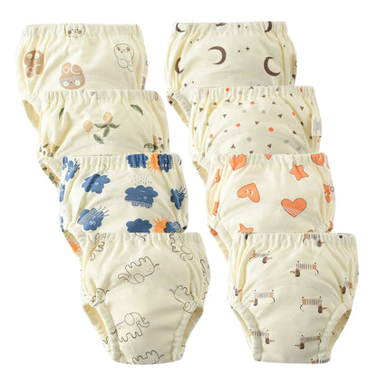 Culottes d’Apprentissage Lavables Bébé – Pack 6 ou 8 Pièces Réutilisables