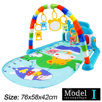 Tapis d’Éveil Musical Bébé – Piano Interactif & Activités 0-36 Mois