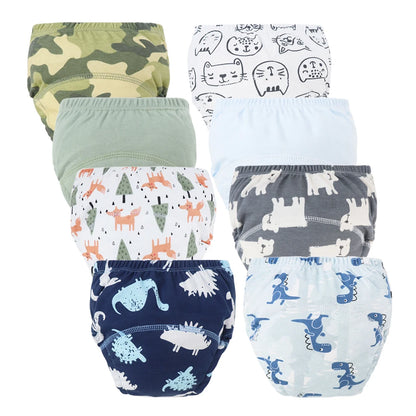 Culottes d’Apprentissage Lavables Bébé – Pack 6 ou 8 Pièces Réutilisables