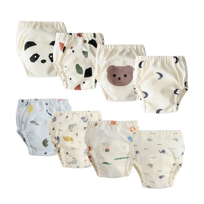 Culottes d’Apprentissage Lavables Bébé – Pack 6 ou 8 Pièces Réutilisables