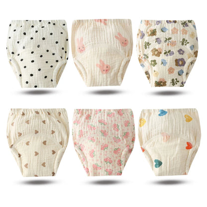 Culottes d’Apprentissage Lavables Bébé – Pack 6 ou 8 Pièces Réutilisables