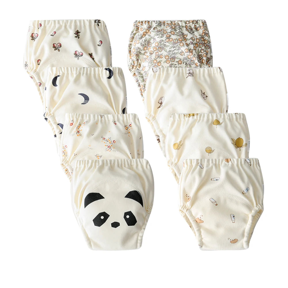Culottes d’Apprentissage Lavables Bébé – Pack 6 ou 8 Pièces Réutilisables