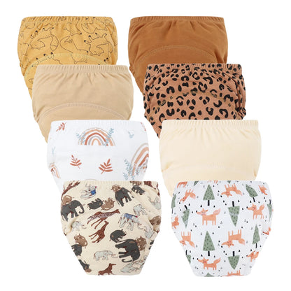 Culottes d’Apprentissage Lavables Bébé – Pack 6 ou 8 Pièces Réutilisables
