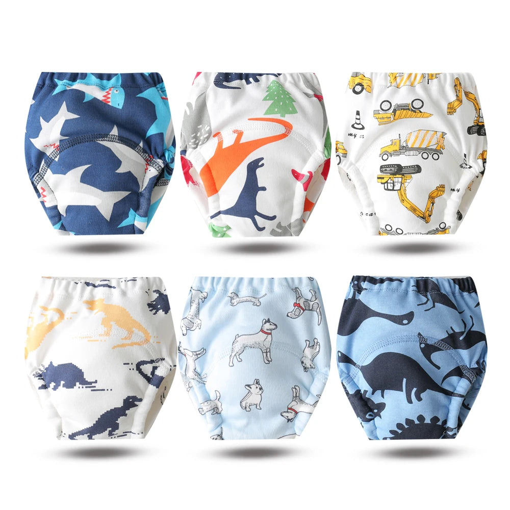 Culottes d’Apprentissage Lavables Bébé – Pack 6 ou 8 Pièces Réutilisables