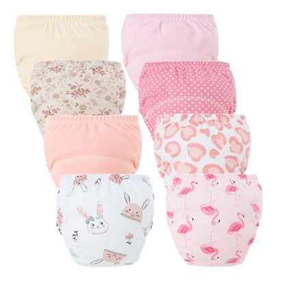Culottes d’Apprentissage Lavables Bébé – Pack 6 ou 8 Pièces Réutilisables