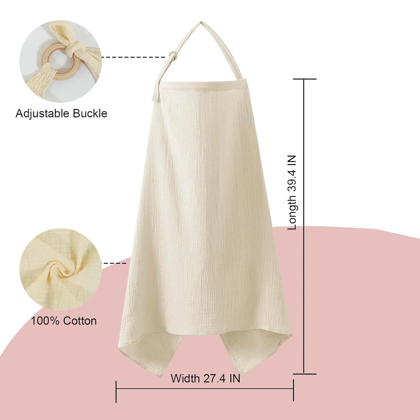 Cape d’Allaitement Respirante – Discrète & Confortable pour Maman