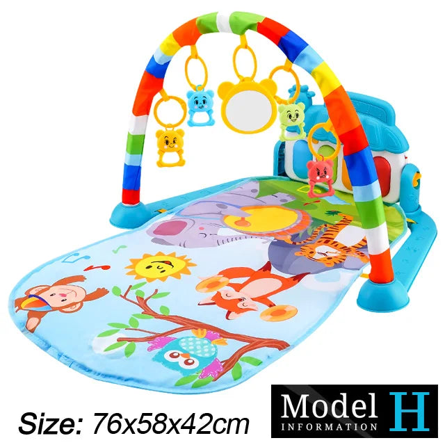 Tapis d’Éveil Musical Bébé – Piano Interactif & Activités 0-36 Mois