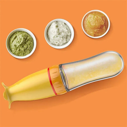 Biberon Silicone avec Cuillère Bébé – Alimentation Douce & Sans BPA