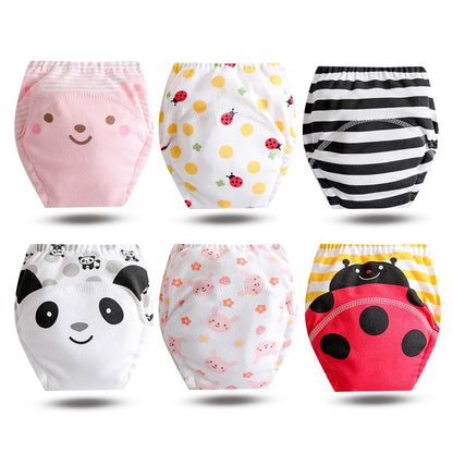 Culottes d’Apprentissage Lavables Bébé – Pack 6 ou 8 Pièces Réutilisables