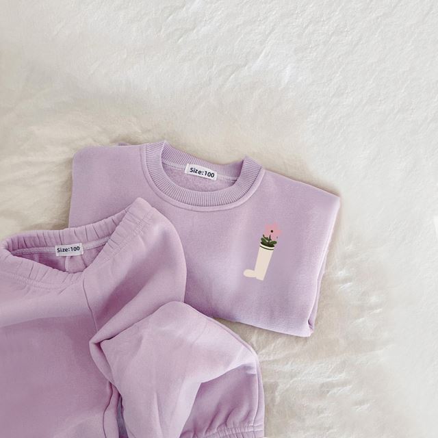 Ensemble Hiver Bébé 2 Pièces Brodé — Fille & Garçon